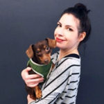 Lisa Bassi and dog
